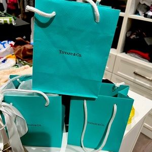 Collection of 3 Tiffany shopping bags